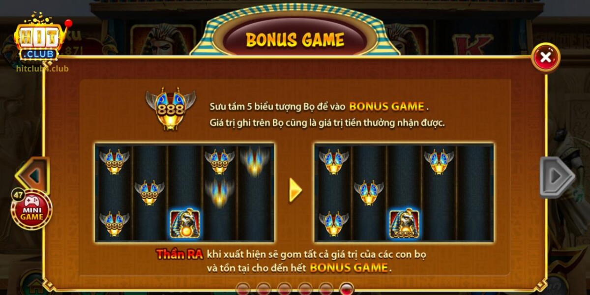 Bonus game mở ra thêm vòng chơi phụ để kiếm thưởng
