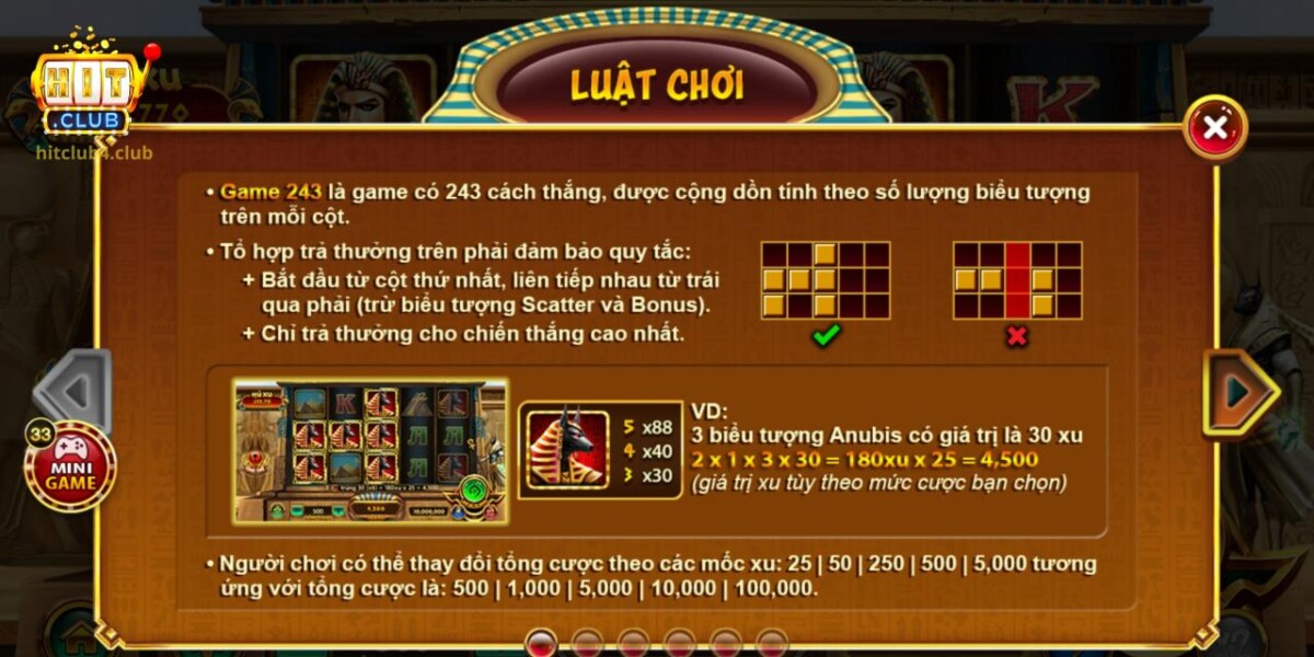 Hướng dẫn luật chơi bí mật Cleopatra dành cho tân binh mới