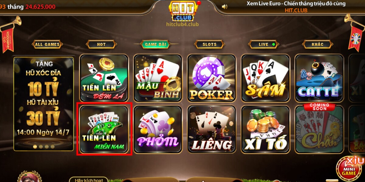 Tìm hiểu Tiến Lên Miền Nam tại nhà game Hitclub